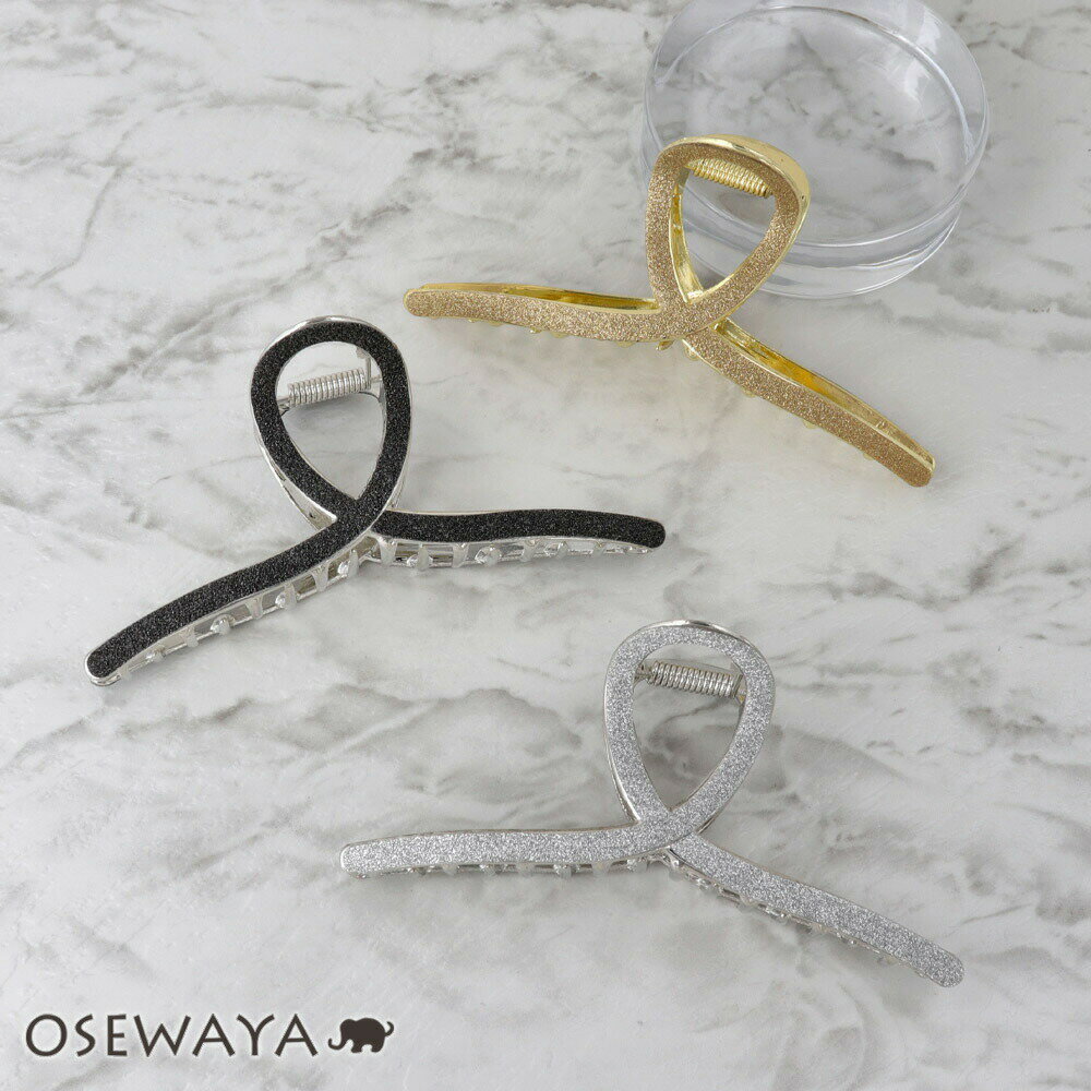 【楽天スーパーSALE 半額】ヘアクリップ シマー ラメ カラー メタル ロール バンスクリップ | OSEWAYA ヘアアクセサリー ヘアアクセ レディース ...
