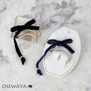 ヘアカフ メタル ウェーブ ライン ベロア風 リボン アシンメトリー ヘアポニー ポニーフック | OSEWAYA ヘアアクセサリー ヘアアクセ レディース 女性 大人 プレゼント ギフト 結婚式 カジュアル おしゃれ オシャレ