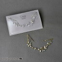 Classy ヘッドドレス メタル パール クリア ビーズ ワイヤー ヘアピン | OSEWAYA ヘアアクセサリー ヘアアクセ レディース 女性 大人 プレゼ...