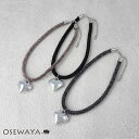 ネックレス ハート メタル 毛糸風 モール チョーカー | OSEWAYA アクセサリー レディース 女性 大人 プレゼント ギフト 結婚式 誕生日 おしゃれ ...