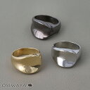 リング ニッケルフリー メタル ワイド 13号 指輪 | OSEWAYA アクセサリー レディース 女性 大人 プレゼント ギフト 結婚式 誕生日 おしゃれ オシャレ かわいい 可愛い