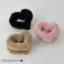 ヘアクリップ エコファー ハート クリア バンスクリップ | OSEWAYA ヘアアクセサリー ヘアアクセ レディース 女性 大人 プレゼント ギフト 結婚式 ...
