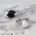 【送料無料】リング yura ニッケルフリー メタル フラワー ローズ バラ 薔薇 フリーサイズ 指輪 | OSEWAYA アクセサリー レディース 女性 大人 プレゼント ギフト 結婚式 誕生日 おしゃれ オシャレ かわいい 可愛い