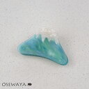 ヘアクリップ ニッケルフリー メタル 富士山 マーブル バンスクリップ | OSEWAYA ヘアアクセサリー ヘアアクセ レディース 女性 大人 プレゼント ギフト 結婚式 カジュアル おしゃれ オシャレ かわいい 可愛い