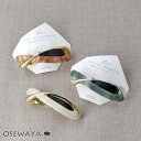 バレッタ ニッケルフリー メタル マーブル クロス ライン すべり止め付き サイズレスバレッタ | OSEWAYA ヘアアクセサリー ヘアアクセ レディース 女...