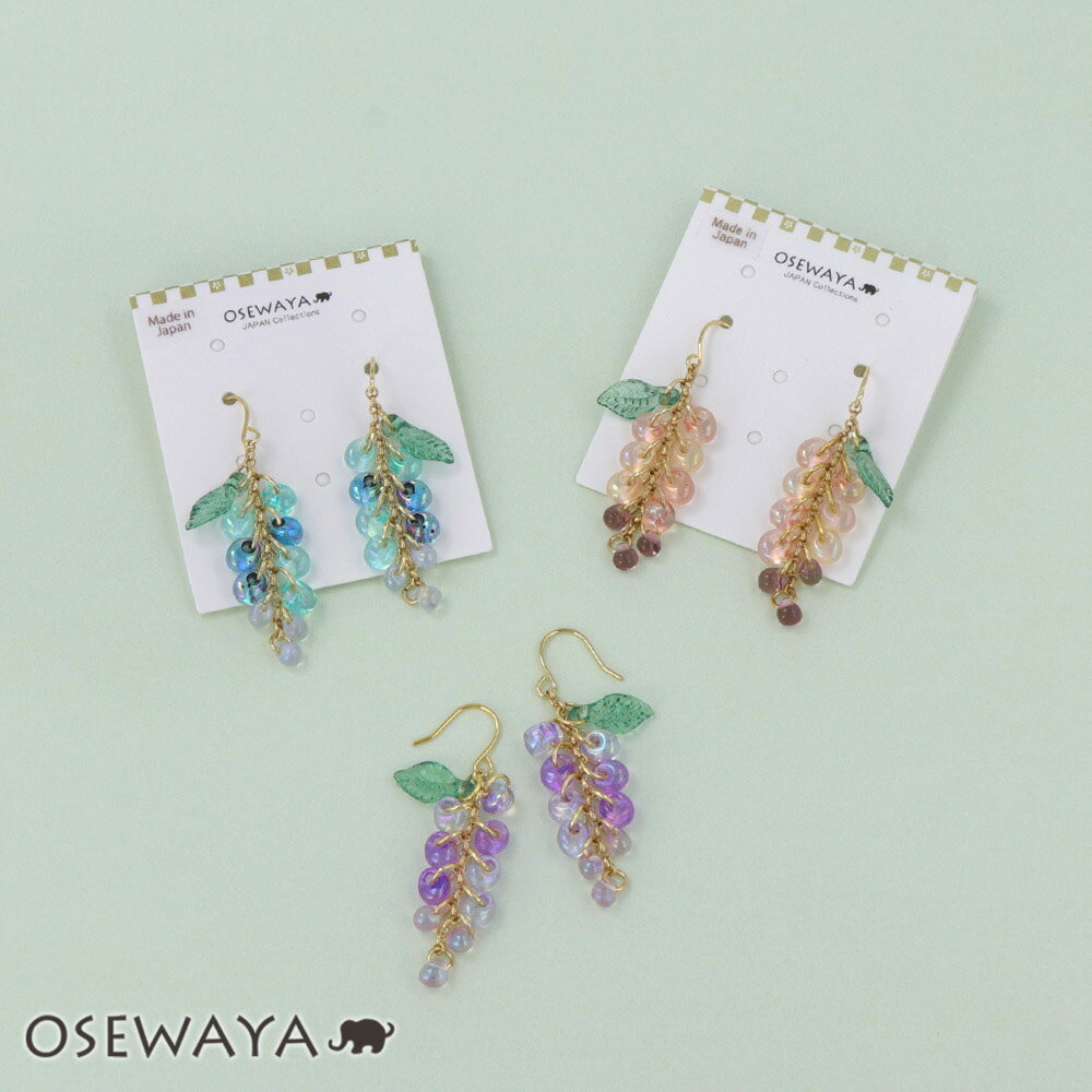 楽天市場】藤の花 ピアス（ピアス｜レディースジュエリー