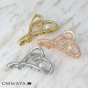 【5/9夜限定20%OFFクーポン】ヘアクリップ ニッケルフリー メタル パール ビッグ ハート バンスクリップ | OSEWAYA ヘアアクセサリー ヘアアク...