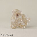 ヘアクリップ いぬ 犬 ポメラニアン 動物 アニマル マーブル バンスクリップ | OSEWAYA ヘアアクセサリー ヘアアクセ レディース 女性 大人 プレゼント ギフト 結婚式 カジュアル おしゃれ オシャレ かわいい 可愛い