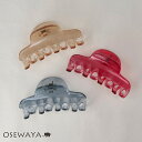 ヘアクリップ クリア カラー 透かし 88mm バンスクリップ | OSEWAYA ヘアアクセサリー ヘアアクセ レディース 女性 大人 プレゼント ギフト 結婚式 カジュアル おしゃれ オシャレ かわいい 可愛い
