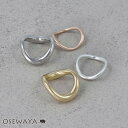 リング Combination Metal ニッケルフリー メタル ウェーブ V字 プランプ 2本セット 11号 指輪 | OSEWAYA アクセサリー レディース 女性 大人 プレゼント ギフト 結婚式 誕生日 おしゃれ オシャレ かわいい 可愛い