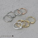 リング Combination Metal ニッケルフリー メタル ハイフン オーバル プランプ 4本セット 10号 指輪 | OSEWAYA アクセサリー レディース 女性 大人 プレゼント ギフト 結婚式 誕生日 おしゃれ オシャレ かわいい
