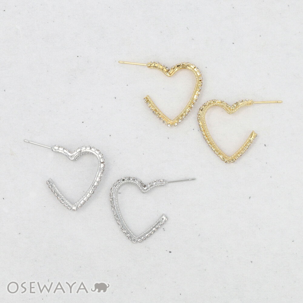 乐天商城 - 【送料無料】ピアス ニッケルフリー メタル ハート スタッドピアス | OSEWAYA アクセサリー レディース 女性 大人 プレゼント ギフト 結婚式 誕生日 おしゃれ オシャレ かわいい 可愛い