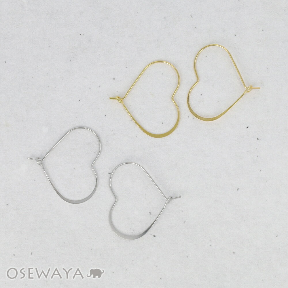 Rakuten - ピアス ニッケルフリー メタル ハート フープピアス | OSEWAYA アクセサリー レディース 女性 大人 プレゼント ギフト 結婚式 誕生日 おしゃれ オシャレ かわいい 可愛い
