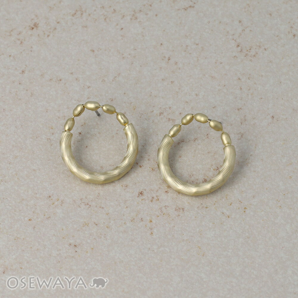 Rakuten - ピアス ニッケルフリー sable gold メタル シリンダー ドロップ ライン スタッドピアス | OSEWAYA アクセサリー レディース 女性 大人 プレゼント ギフト 結婚式 誕生日 おしゃれ オシャレ かわいい 可愛い