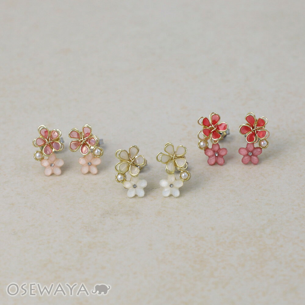 楽天市場】ピアス ワイヤーフラワーの通販