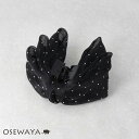 ヘアクリップ レイヤード ボリューム シアー リボン ドット 柄 ブラック バンスクリップ | OSEWAYA ヘアアクセサリー ヘアアクセ レディース 女性 大人 プレゼント ギフト 結婚式 カジュアル おしゃれ オシャレ