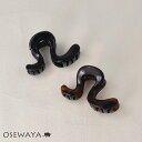 ヘアクリップ ウェーブ ライン マーブル ベーシックカラー 57mm バンスクリップ | OSEWAYA ヘアアクセサリー ヘアアクセ レディース 女性 大人 プレゼント ギフト 結婚式 カジュアル おしゃれ オシャレ かわいい
