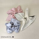 シュシュ スクエア ビッグ リバーシブル バイカラー ヘアゴム ヘアポニー | OSEWAYA ヘアアクセサリー ヘアアクセ レディース 女性 大人 プレゼント...