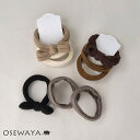 【7/19 限定20%OFFクーポン】ヘアゴム リボン ワイド ジャージ ベーシックカラー 2色 3個セット リングゴム ヘアポニー | OSEWAYA ヘアア...