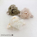 ヘアクリップ シアー ローズ フラワー パール バンスクリップ | OSEWAYA ヘアアクセサリー ヘアアクセ レディース 女性 大人 プレゼント ギフト 結婚式 カジュアル おしゃれ オシャレ かわいい 可愛い
