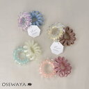 ヘアゴム スプリングゴム シンプル オーロラ カラー 2色 2個セット 太め コイルゴム コイルポニー ヘアポニー | OSEWAYA ヘアアクセサリー ヘアアクセ レディース 女性 大人 プレゼント ギフト 結婚式 カジュアル おしゃれ