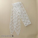 ボウタイスカーフ ヘッドドレス フラワー 柄 総レース スカラップ シアー リボン ヘアバンド | OSEWAYA ヘアアクセサリー ヘアアクセ レディース 女...