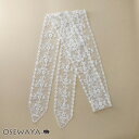ボウタイスカーフ ヘッドドレス フラワー ボタニカル 柄 総レース スカラップ シアー リボン ヘアバンド | OSEWAYA ヘアアクセサリー ヘアアクセ レ...