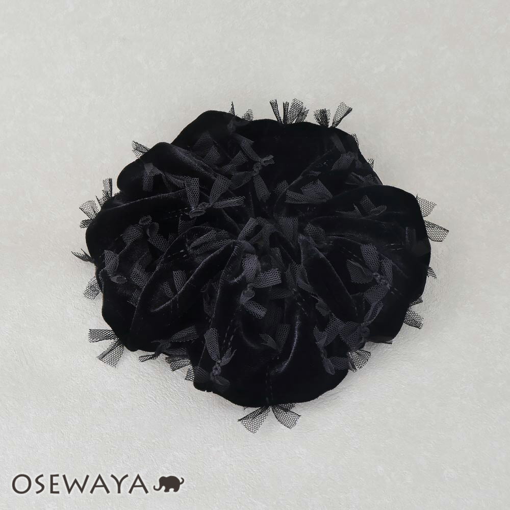 楽天OSEWAYAシュシュビッグベロアチュールボリューム | OSEWAYA ヘアアクセサリー ヘアアクセ レディース 女性 大人 プレゼント ギフト 結婚式 カジュアル おしゃれ オシャレ かわいい 可愛い