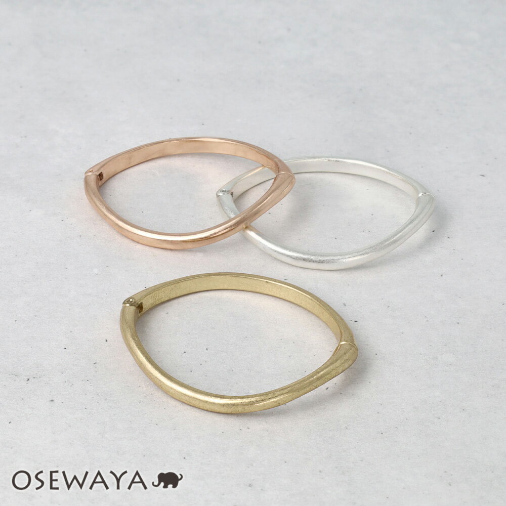 ブレスレット ニッケルフリー メタル マット ウェーブ マグネットバングル | OSEWAYA アクセサリー レディース 女性 大人 プレゼント ギフト 結婚式 誕生日 おしゃれ オシャレ かわいい 可愛い(4)