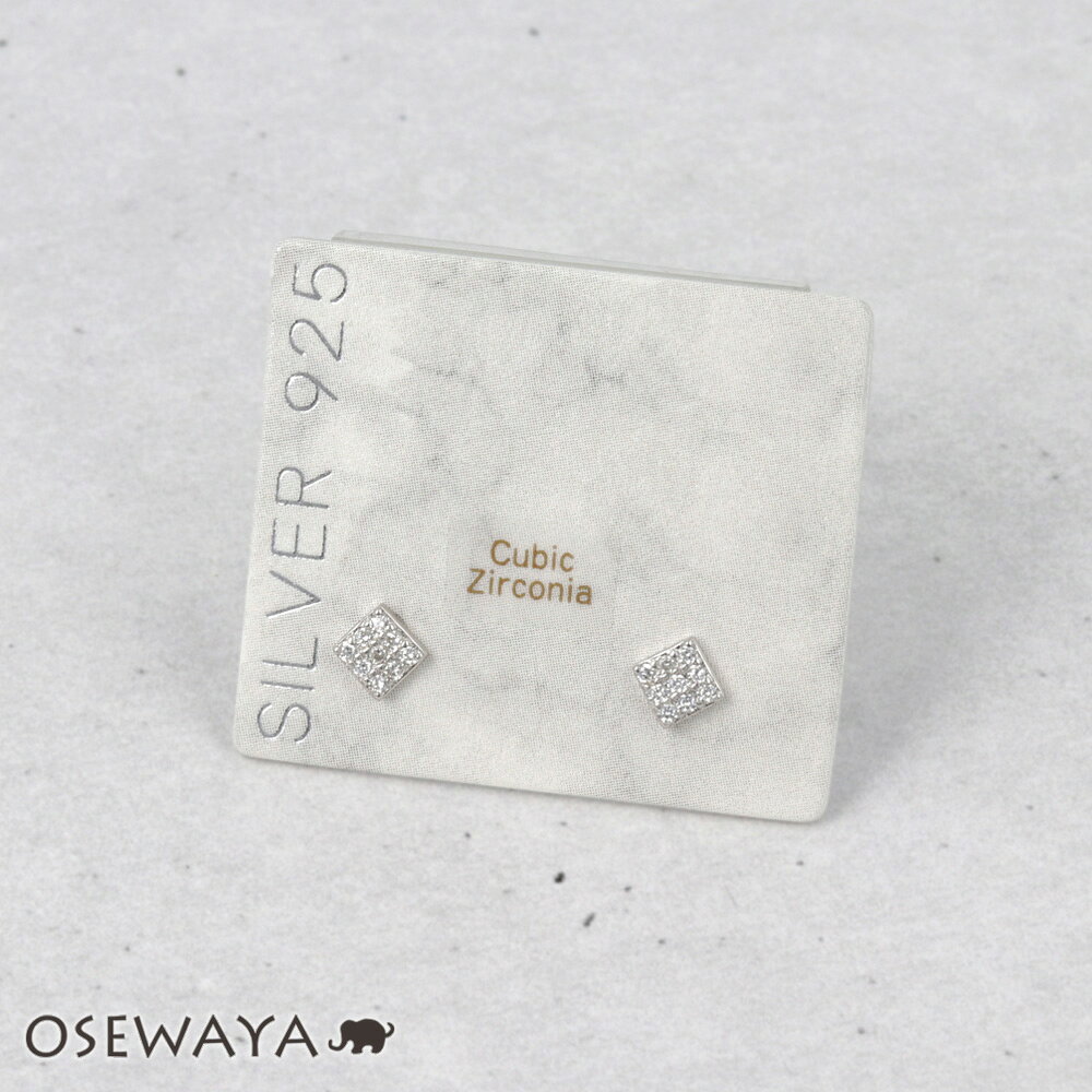 Chromium - 【楽天スーパーSALE 半額】ピアス ニッケルフリー シルバー925 ミニ スクエア スタッドピアス | OSEWAYA アクセサリー レディース 女性 大人 プレゼント ギフト 結婚式 誕生日 おしゃれ オシャレ かわいい 可愛い