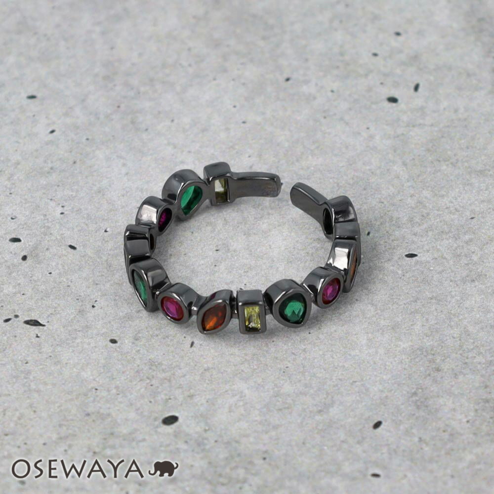 12/4限定2時間30％OFF 【送料無料】リング ニッケルフリー カラフル キュービックジルコニア 13号 指輪 | OSEWAYA アクセサリー レディース 女性 大人 プレゼント ギフト 結婚式 誕生日 おしゃれ オシャレ かわいい 可愛い