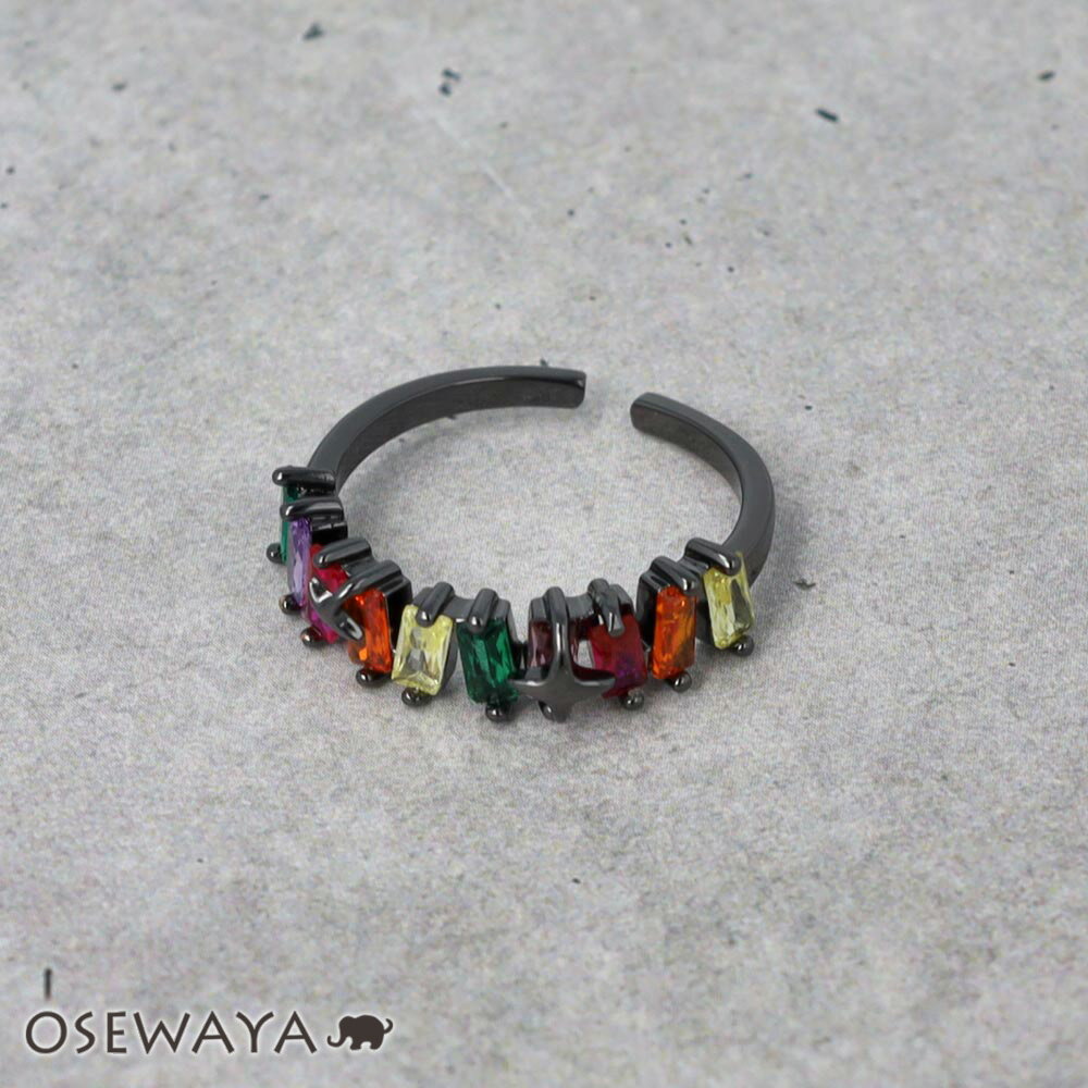 12/4限定2時間30％OFF 【送料無料】リング ニッケルフリー カラフル キュービックジルコニア 13号 指輪 | OSEWAYA アクセサリー レディース 女性 大人 プレゼント ギフト 結婚式 誕生日 おしゃれ オシャレ かわいい 可愛い