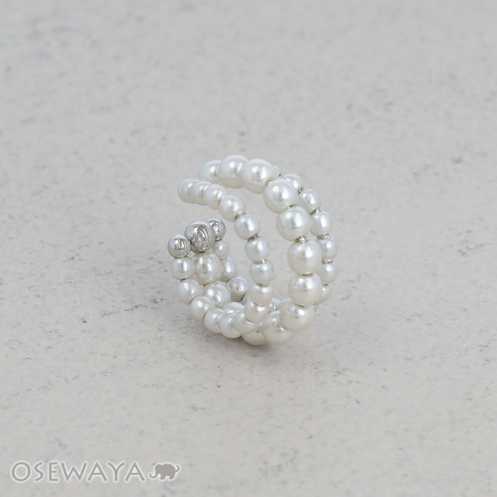 12/4限定2時間30％OFF イヤーカフ ニッケルフリー パール トリプル ライン イヤリング 【片耳用】 | OSEWAYA アクセサリー レディース 女性 大人 プレゼント ギフト 結婚式 誕生日 おしゃれ オシャレ かわいい 可愛い