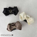 ヘアクリップ レイヤード リボン メタル レクタングル バックル ベーシックカラー バンスクリップ | OSEWAYA ヘアアクセサリー ヘアアクセ レディース 女性 大人 プレゼント ギフト 結婚式 カジュアル おしゃれ