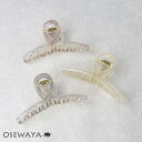 ヘアクリップ Jewel epo クリア カラー ラメ ループ バンスクリップ | OSEWAYA ヘアアクセサリー ヘアアクセ レディース 女性 大人 プレゼント ギフト 結婚式 カジュアル おしゃれ オシャレ かわいい 可愛い