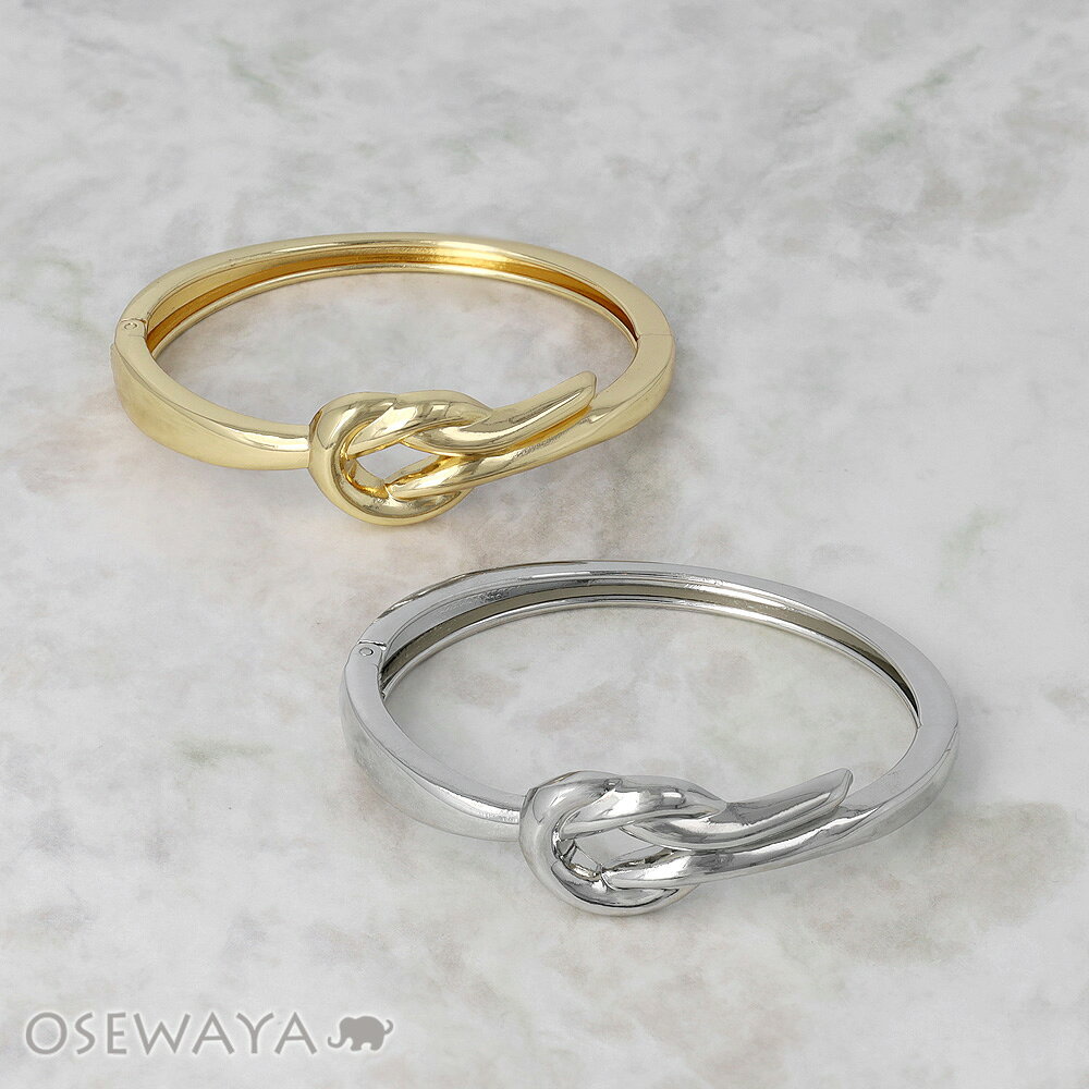 Rakuten - 【スーパーセールMax50％OFF】ブレスレット ニッケルフリー メタル ノット バングル | OSEWAYA アクセサリー レディース 女性 大人 プレゼント ギフト 結婚式 誕生日 おしゃれ オシャレ かわいい 可愛い