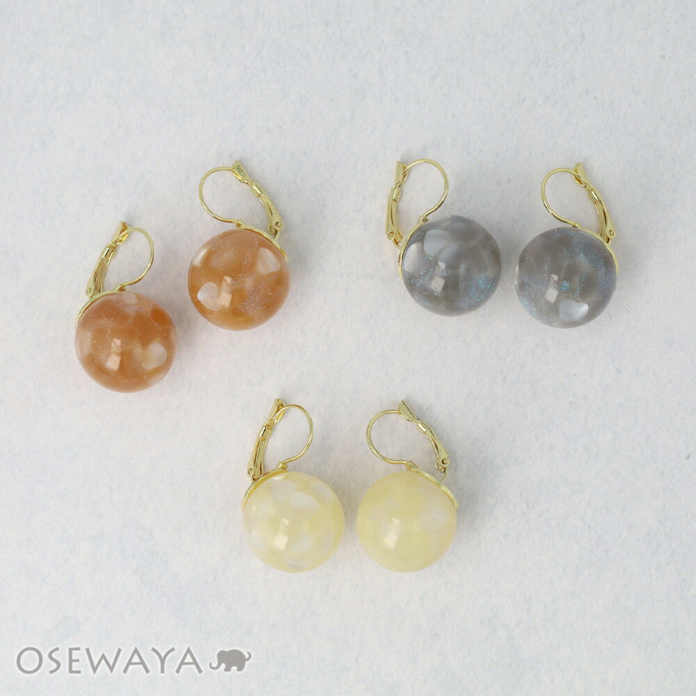 Rakuten - ピアス ニッケルフリー メタル シェル フープピアス | OSEWAYA アクセサリー レディース 女性 大人 プレゼント ギフト 結婚式 誕生日 おしゃれ オシャレ かわいい 可愛い