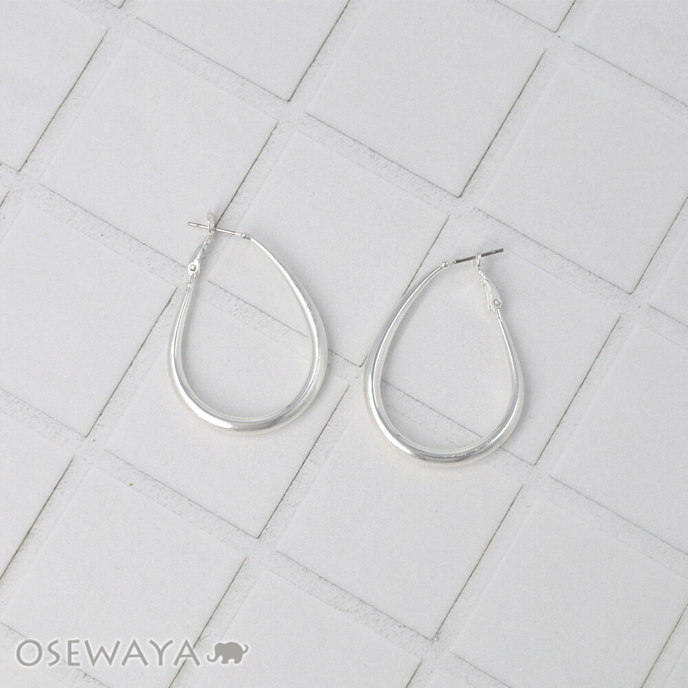 乐天商城 - 【送料無料】ピアス ニッケルフリー neige. メタル サイド ドロップ チタンポスト フープピアス | OSEWAYA アクセサリー レディース 女性 大人 プレゼント ギフト 結婚式 誕生日 おしゃれ オシャレ かわいい 可愛い