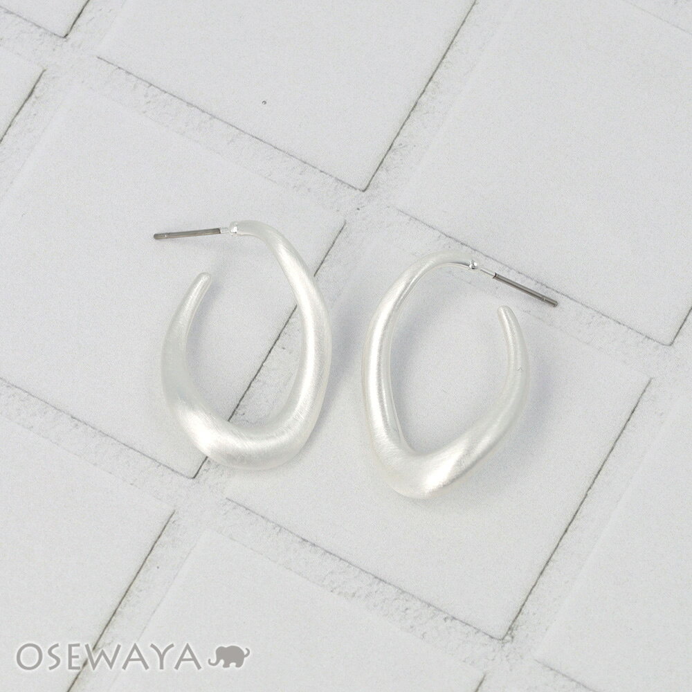 樂天商城 - 【送料無料】ピアス ニッケルフリー neige. メタル ウエーブ ライン ドロップ チタンポスト スタッドピアス | OSEWAYA アクセサリー レディース 女性 大人 プレゼント ギフト 結婚式 誕生日 おしゃれ オシャレ かわいい 可愛い