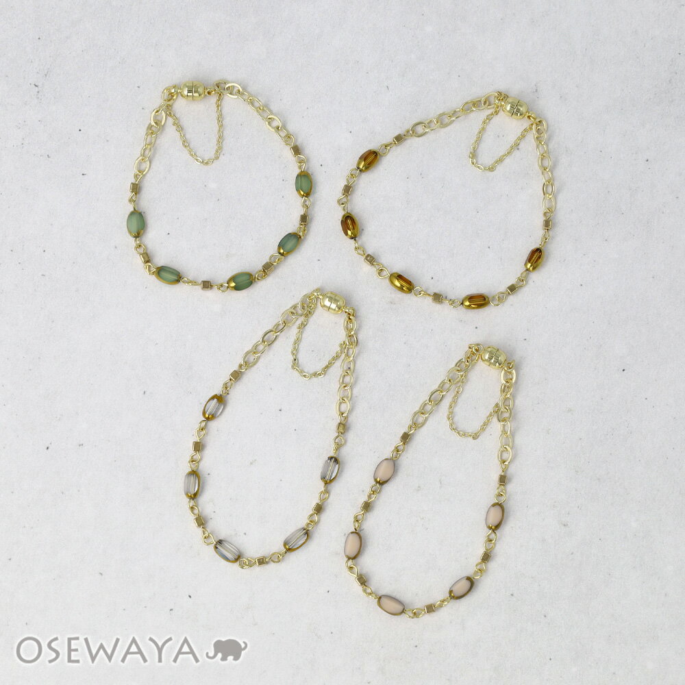 乐天商城 - ブレスレット ニッケルフリー メタル カラー ストーン マグネットブレスレット | OSEWAYA アクセサリー レディース 女性 大人 プレゼント ギフト 結婚式 誕生日 おしゃれ オシャレ かわいい 可愛い