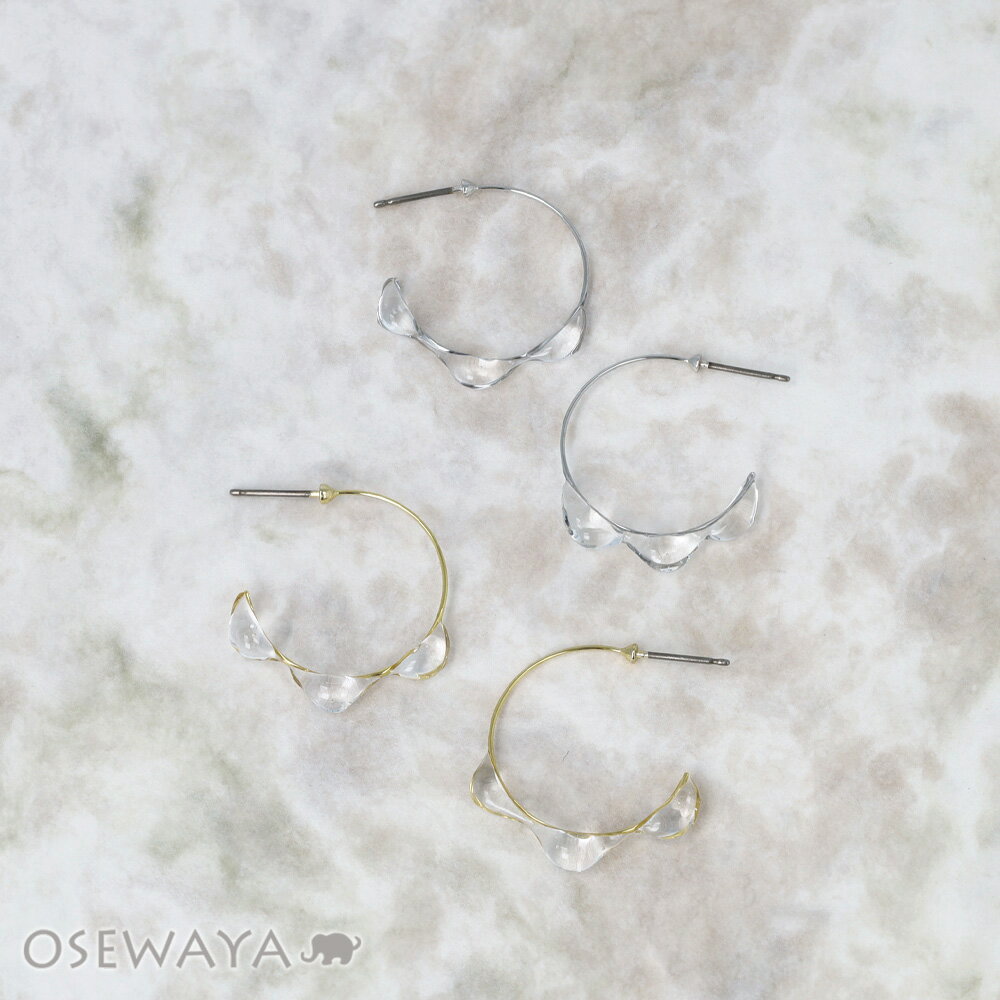 樂天商城 - ピアス ニッケルフリー メタル ワイヤー トリプル 雫 C型 ハンドメイド チタンポスト スタッドピアス | OSEWAYA アクセサリー レディース 女性 大人 プレゼント ギフト 結婚式 誕生日 おしゃれ オシャレ かわいい 可愛い