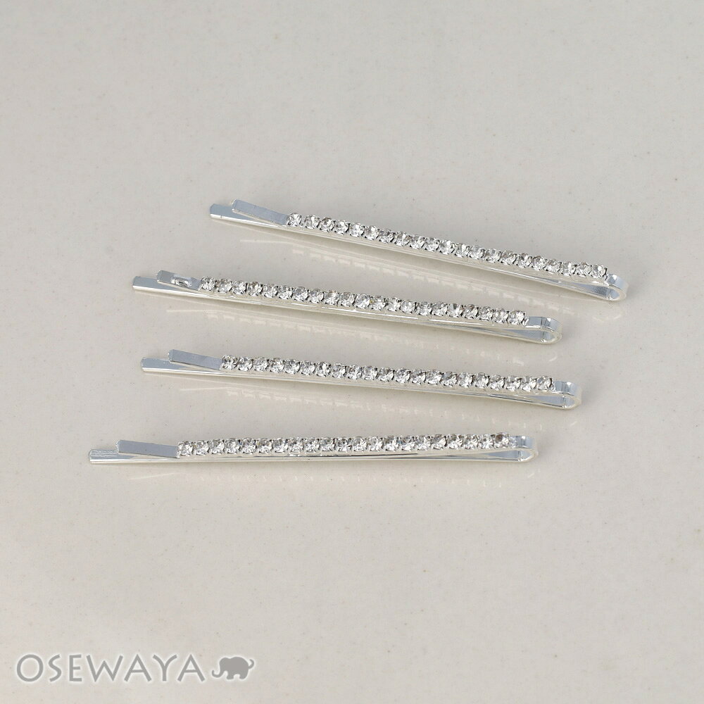 乐天商城 - ヘアピン NOUVE. メタル ストーン 4本セット アメピン | OSEWAYA ヘアアクセサリー ヘアアクセ レディース 女性 大人 プレゼント ギフト 結婚式 カジュアル おしゃれ オシャレ かわいい 可愛い