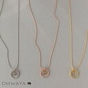 ネックレス ニッケルフリー ストーン サークル プチネックレス | OSEWAYA アクセサリー レディース 女性 大人 プレゼント オシャレ かわいい