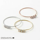 【7/19 限定20%OFFクーポン】リング ニッケルフリー ストーン 3粒 4号 11号 指輪 | OSEWAYA アクセサリー レディース 女性 大人 プレ...