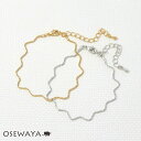 ブレスレット メタル ジグザグ チェーンブレスレット | OSEWAYA アクセサリー レディース 女性 大人 プレゼント ギフト 結婚式 誕生日