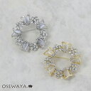 【送料無料】ブローチ チューリップ フラワー 合成キャッツアイ ストーン サークル ピンタイプ | OSEWAYA アクセサリー レディース 卒業式 入学式 卒園式 フォーマル 結婚式