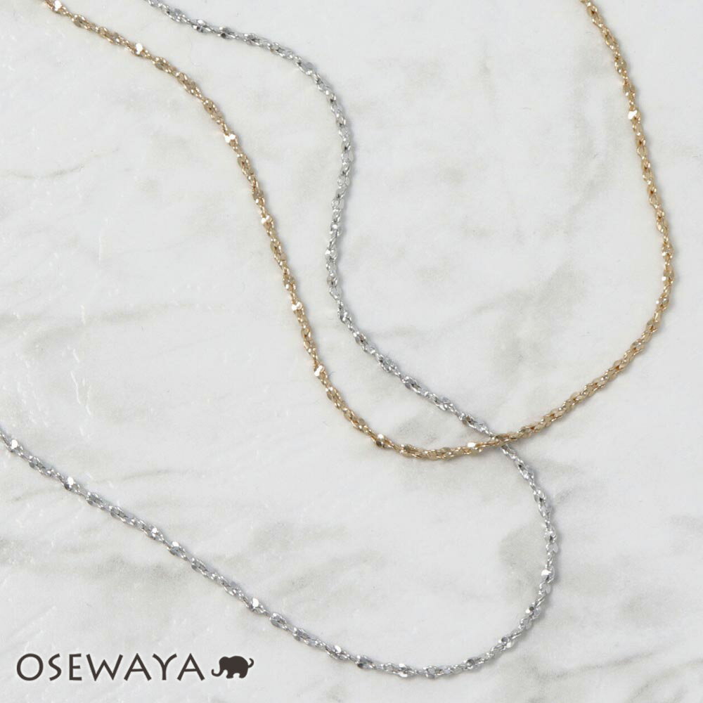 【楽天スーパーSALE 半額】ネックレス メタル チェーン ショートネックレス | OSEWAYA アクセサリー レディース 女性 大人 プレゼント ギフト 結...