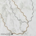 【楽天スーパーSALE 半額】ネックレス メタル ジグザグ ウェーブ チェーン ショートネックレス | OSEWAYA アクセサリー レディース 女性 大人 プ...