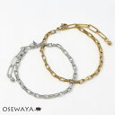 ブレスレット ステンレス レクタングルチェーン チェーンブレスレット | OSEWAYA アクセサリー 金属アレルギー レディース 女性 大人 プレゼント ギフト 結婚式 誕生日