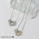 【楽天スーパーSALE 半額】3連リング ネックレス | OSEWAYA シンプル 上品 大人可愛い アクセサリー ギフト プレゼント エレガント フェミニン ...